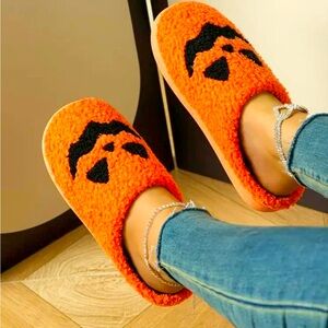 Brand new pumpkin slippers